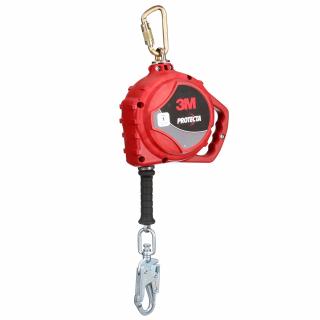 3M Protecta Self-Retracting Lifeline, Stainless Steel Cable, Steel Swivel Snap Hook, 33ft., Class 1, ANSI